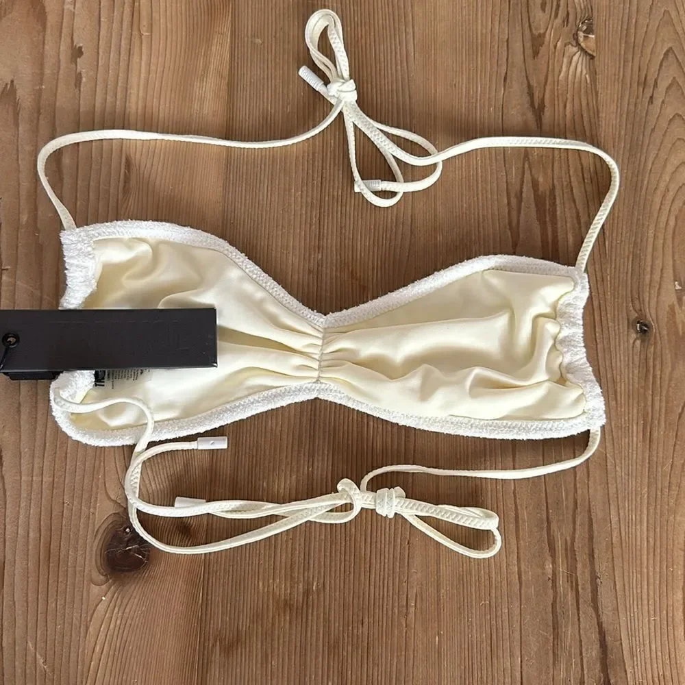 TRIANGL TOP ONLY GRETA - COCONUT NO BAG NEW WITH TAGS